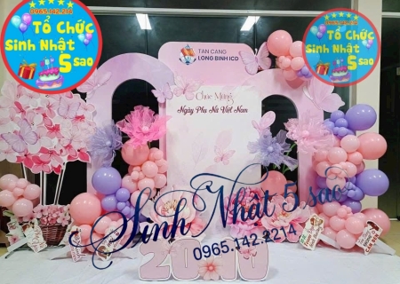 Dịch Vụ Trang Trí 20/10 Cho Công Ty Đẹp, Sang Trọng, Trọn Gói | Trang Trí Sự Kiện 5 Sao