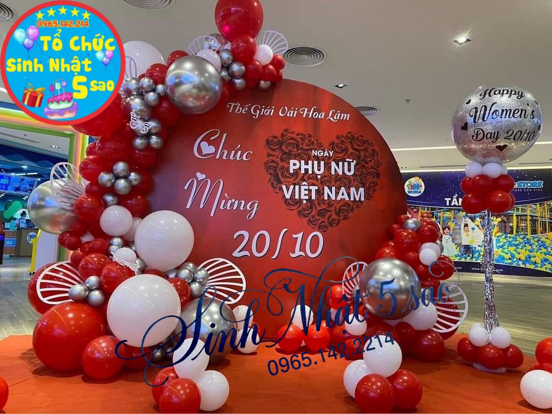 trang trí sự kiện 20/10