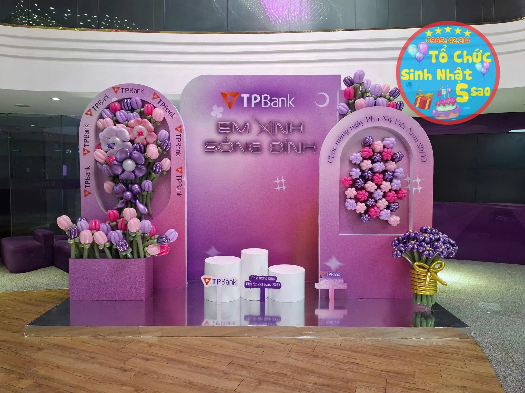 trang trí sự kiện 20/10