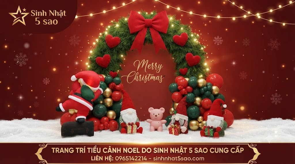 thi công tiểu cảnh Noel