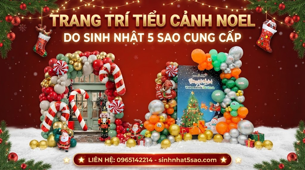 dịch vụ trang trí tiểu cảnh noel trọn gói
