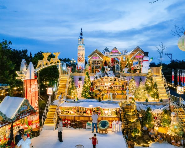mẫu tiểu cảnh Noel đẹp